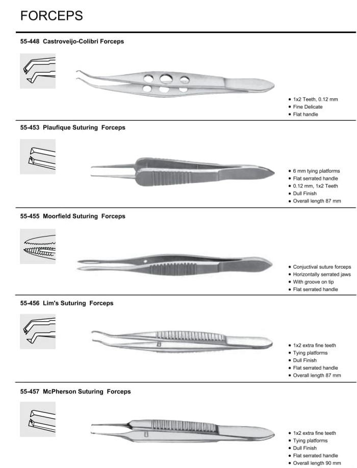 OPTHALMOLOGY Instruments